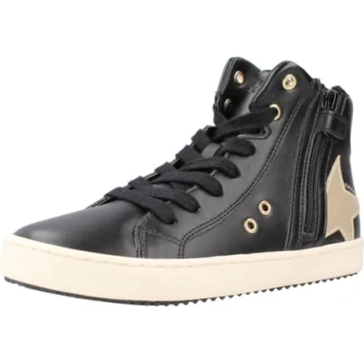 Abbildung von Geox J Kalispera Girl A Sneaker, Black/Platinum, 33 EU