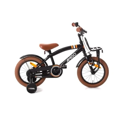 Abbildung von AMIGO Kinderfahrräder Jungen 2Cool 14 Zoll 24 cm Rücktrittbremse Schwarz