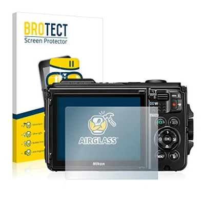 Abbildung von BROTECT Schutzglas für Nikon Coolpix W300 Schutzfolie Panzer Folie Glas [Extrem Kratzfest 9H, Anti Fingerprint, Ultra Transparent]