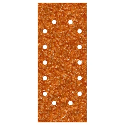 Abbildung von wolfcraft Schleifstreifen für Holz und Metall 115 x 280 mm I 1981000 5er Pack, Korund Körnung 40 Ideal Schwingschleifer gelocht Staubabsaugung
