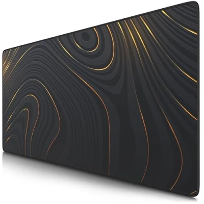 Abbildung von CSL Computer TITANWOLF XXL Speed Gaming Mauspad 900 x 400mm Mousepad Tischunterlage Large Size verbessert Präzision und Geschwindigkeit Abstract Lines #2