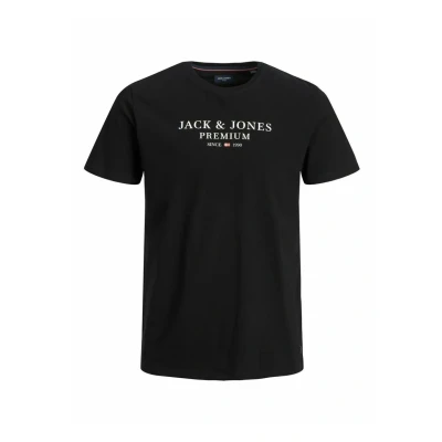 Abbildung von Jack &amp; Jones Premium SS CREW NECK NOOS Tshirt print, Herren, Größe: Large, Navy blazer
