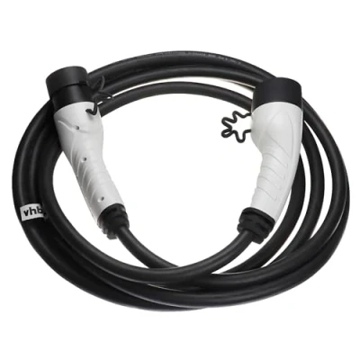 Abbildung von vhbw Ladekabel Typ 2 zu kompatibel mit Volvo XC60 Recharge, PHEV, XC90 PHEV Elektroauto, 3 phasig, 32 A, 22 kW, 5 m