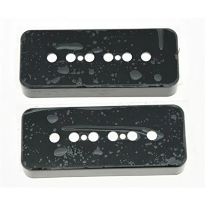 Abbildung von KAISH P90 Gitarren Tonabnehmer Abdeckungen für Les Paul (50 mm), Schwarz, 2 Stück