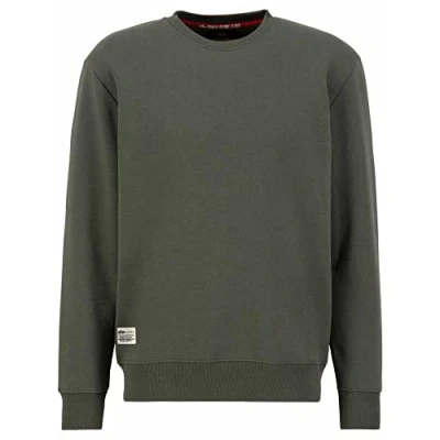 Abbildung von Alpha Industries Dragon Sweatshirt, Herren, Größe: Large, Dark olive