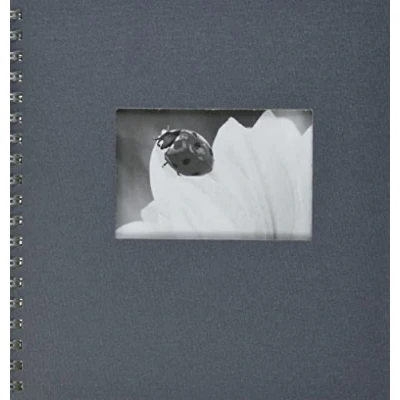 Abbildung von Pagna 12156 10 Passepartout Spiralalbum 240 x 250 mm 50 Seiten, Leineneinband mit Fotokarton weiß Pergamin, grau