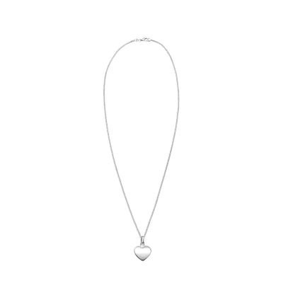 Abbildung von Elli Heart Filigree Halskette silvercoloured, Damen, Größe: 55, Silver coloured
