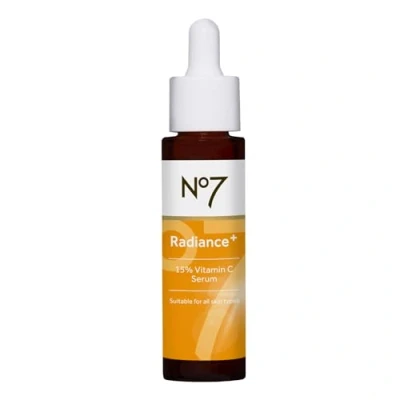 Abbildung von No7 Radiance+ 15% Vitamin C Serum Face for Glowing Skin Re energizing Facial Dull Care Daily Use (0.84 oz)