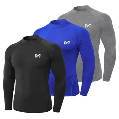 Abbildung von MEETYOO Herren TMU27T Shirt, Schwarz+Grau+Blau, Large