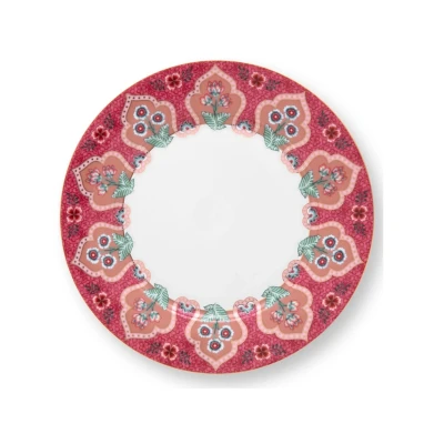 Abbildung von PIP STUDIO Flower Festival Frühstückst. Deco dark pink 21 cm