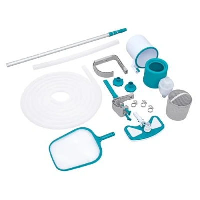 Abbildung von Bestway AquaClean Deluxe Poolpflege Set mit Staubsauger und Skimmer