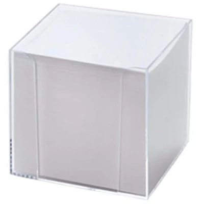 Abbildung von folia Zettelbox transparent inkl. 700 Notizzettel