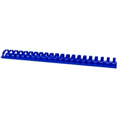Abbildung von OFFICE PRODUCTS 20243215 01 Plastikbinderücken 50 Stück DIN A4 32mm (300 Seiten) Binderücken Bindungskämme Plastikbindung Kunststoff Farbe: Blau