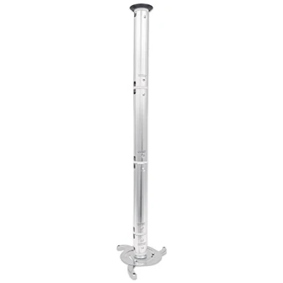 Abbildung von Manhattan 424820 Universal Deckenhalterung für Beamer ( Stange neigbar schwenkbar und höhenverstellbar ) bis zu 10 kg Aluminium silber