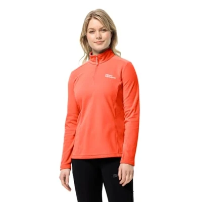 Abbildung von Jack Wolfskin Taunus Fleecepullover, Damen, Größe: XS, Digital orange