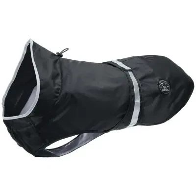 Abbildung von HUNTER Hunde Regenmantel UPPSALA RAIN, Farbe: schwarz, wind &amp; wasserfest, anpassbarer Bauchgurt, reflektierend, elastische Beinschlaufen, kompakt verstaubar, leicht zu reinigen, waschbar, Größe: 40