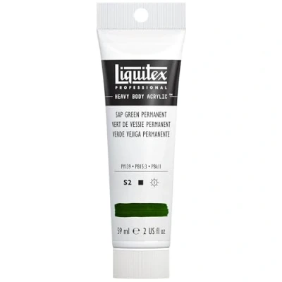 Abbildung von Liquitex 1045315 Professional Heavy Body Acrylfarbe in Künstlerqualität mit ausgezeichneter Lichtechtheit buttriger Konsistenz, 59ml Tube Saftgrün permanent