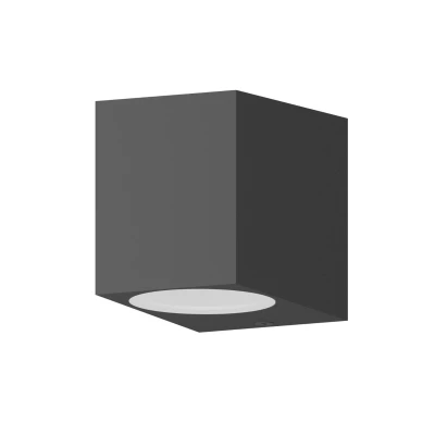 Abbildung von Calex Außenwandleuchte GU10, Downlight, Höhe 8 cm, anthrazit