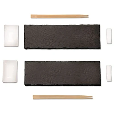 Abbildung von Sushi Set, 8 tlg., Schiefer