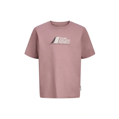 Abbildung von Jack &amp; Jones Junior Otier Front print TEE Tshirt für Kinder, Größe: 152, Grape shake