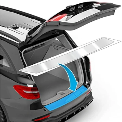 Abbildung von uProtect Auto Ladekantenschutz Folie für Opel Mokka B I 2021 2024 Stoßstangenschutz, Kratzschutz, Lackschutzfolie Transparent glänzend Selbstklebend