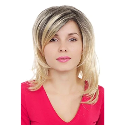 Abbildung von Wig ME UP GFW1016 24BR6 Blonde Perücke mit schwarzen Unterhaar