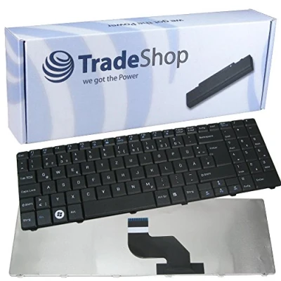 Abbildung von Trade Shop Laptop Tastatur/Notebook Keyboard Ersatz Austausch Deutsch QWERTZ für Medion Akoya E6215 E6217 E6221 E6222 E6227 E6228 E6234 E7220 E7222 H36 H36X H36YB P6625 P6634 P7818
