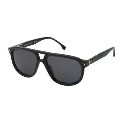 Abbildung von Lozza Herren SL4330 ZILO 2.0 700K Gläser SONNENBRILLEN Acetat Schwarz Grau Pilot Normal