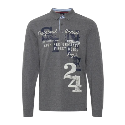 Abbildung von FQ1924 Fqragnvald Poloshirt, Herren, Größe: Medium, Pewter mix