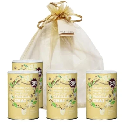 Abbildung von GUSTONE. One&amp;Only Vanilla Chai Powder 4 x 250g Dose Geschenkset