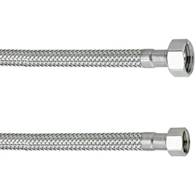 Abbildung von Cornat Flexibler Verbindungsschlauch 400 mm Länge 3/8 Zoll IG, IG Hochwertige Edelstahl Umflechtung / Anschlussschlauch für Wasserhahn Armaturenschlauch Flexschlauch T3173261270