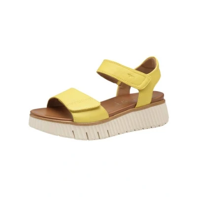Abbildung von Tamaris Plateausandalette, Damen, Größe: 40, Yellow Schuhe