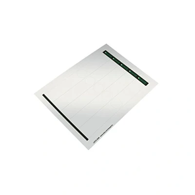 Abbildung von Leitz PC beschriftbare Rückenschilder selbstklebend für Hängeordner, 125 Stück, Langes und schmales Format, 34 x 279 mm, Papier, grau, 60990085