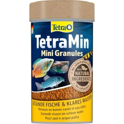 Abbildung von Tetra Tetramin Mini Granules Bio Act Fischfutter 100 ml...