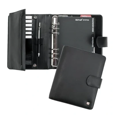 Abbildung von bind Terminplaner Modell T50 1, A6, ohne Kalender, schwarz aus Microfibre