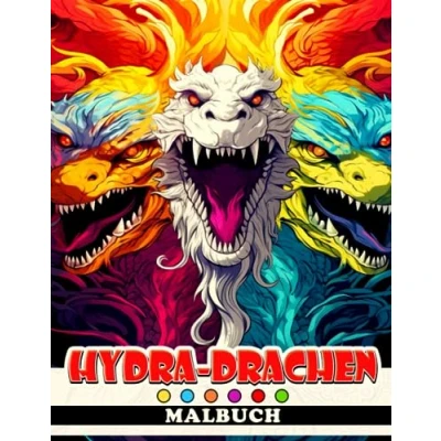 Abbildung von Hydra Drachen Malbuch: Atemberaubende Ausmalbilder mit mythischen für alle Altersgruppen zum Spaß haben und Entspannen