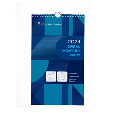 Abbildung von Collins Colplan 2024 Terminplaner Monatlicher Spiralplaner Geschäftsplaner und Organizer Januar bis Dezember Monatlich 64 24