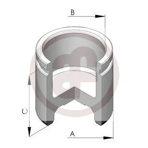 Abbildung von AUTOFREN SEINSA D025113 Kolben, Bremssattel 48 Vorderachse