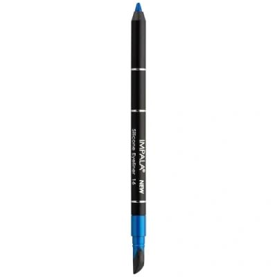Abbildung von IMPALA Wasserdichter Eyeliner mit Silikon, Metallischer Blauton Nº 16 Präziser Strich oder rauchiger Effekt Leicht aufzutragende cremige TexturIntensive und lang anhaltende