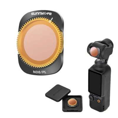 Abbildung von MotuTech Objektivfilter für DJI OSMO Pocket 3 Filter Neutral Density Polarisator verstellbar ND8/PL