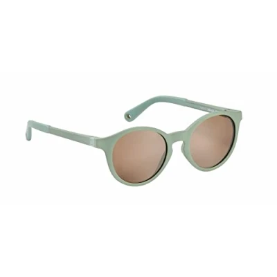 Abbildung von BÉABA, Sonnenbrille für Kinder 4 6 Jahre, 100% UV Schutz CAT 3, Seitenschutz, optimaler Komfort, 360 verstellbare Bügel, Salbeigrün SUNRISE