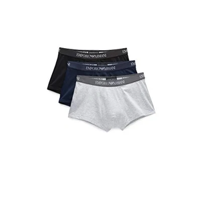 Abbildung von Emporio Armani Trunk 3 PACK Boxerbriefs, Herren, Größe: Small, White/red/black