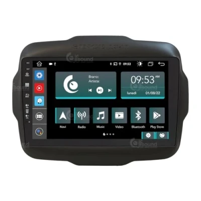 Abbildung von Personalisiertes Autoradio für Jeep Renegade Android GPS Bluetooth WiFi USB DAB+ Touchscreen 9&quot; 8core Carplay AndroidAuto