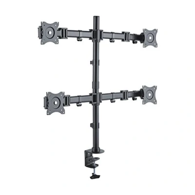 Abbildung von PureMounts PM OFFICE 04 bewegliche Tischlösung für 4 Bildschirme, VESA max. 100 x 100, 8kg Traglast