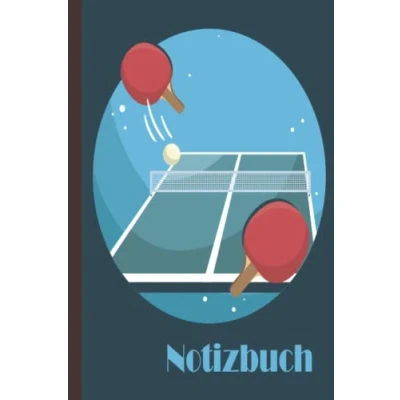 Abbildung von Tischtennis Notizbuch: Notizbuch breit liniert, liniertes Papier für Schule, Studenten, Geschenk Kinder, Jungen, Mädchen, Notizbuch, Liebhaber