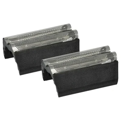 Abbildung von vhbw 2x Doppelscherfolie kompatibel mit Braun 5586, 5584, 5502, 5585, 5580 Elektrorasierer + Rahmen, silber/dunkelgrau