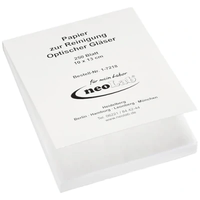Abbildung von neoLab Linsenreinigungspapier, 13cm x 10cm, 250 Blatt/Block
