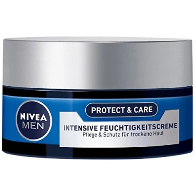 Abbildung von NIVEA Men, Intensive Feuchtigkeitscreme für Männer, 50 ml Tiegel, Original Mild