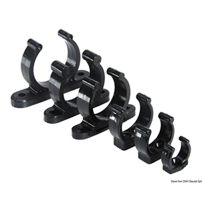 Abbildung von Kunststoff Clip schwere Ausführung schwarz 30 mm