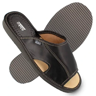 Abbildung von Filsko Pantolette flach, Herren, Größe: 43, Schwarz Schuhe